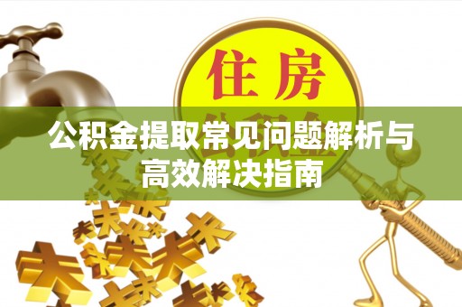 林州公积金提取常见问题解析与高效解决指南
