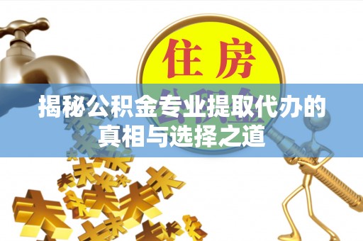 林州揭秘公积金专业提取代办的真相与选择之道