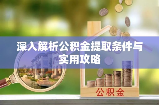 林州深入解析公积金提取条件与实用攻略
